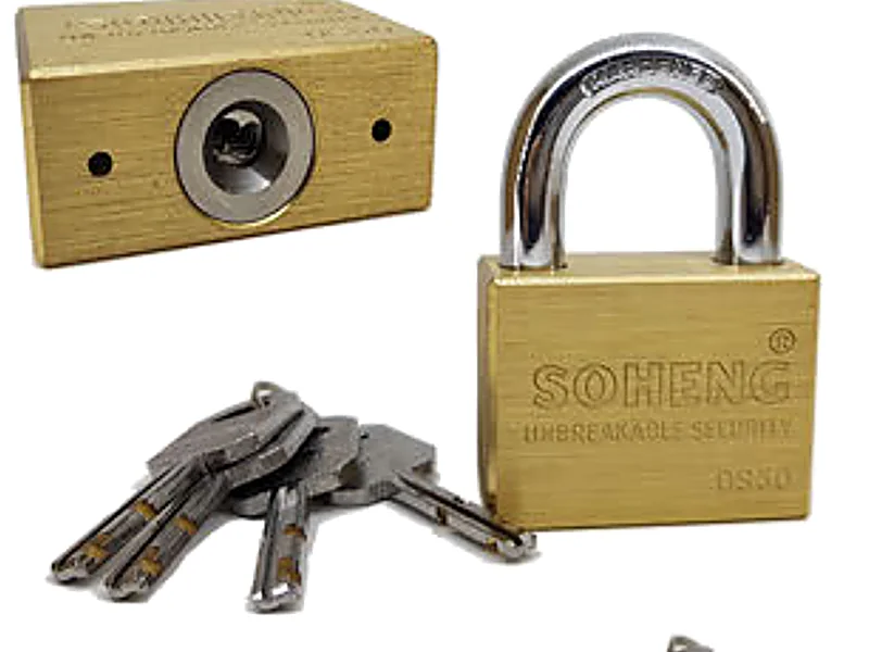 Solid brass double ball-bearing padlock