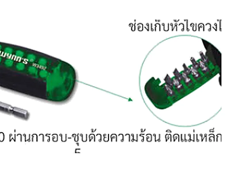 ชุดไขควงแม่เหล็กเปลี่ยนหัว 12 ชิ้น WYNNTOOLS W3492