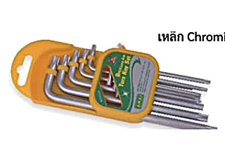 ประแจแอล หัวทอร์คมีรู 9 ตัวชุด (ยาวพิเศษ) W9912A WYNNTOOLS