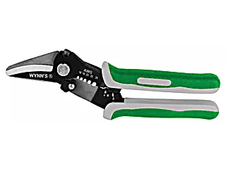 คีมตัด-ปอก-ย้ำสายไฟปากโค้ง WS1057 WYNNTOOLS